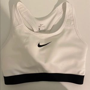 Small White Nike Sports Bra
